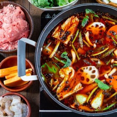  Sichuan Spicy Hot Pot: Un mix di sapori piccanti e aromi affumicati che scaldano l'anima!